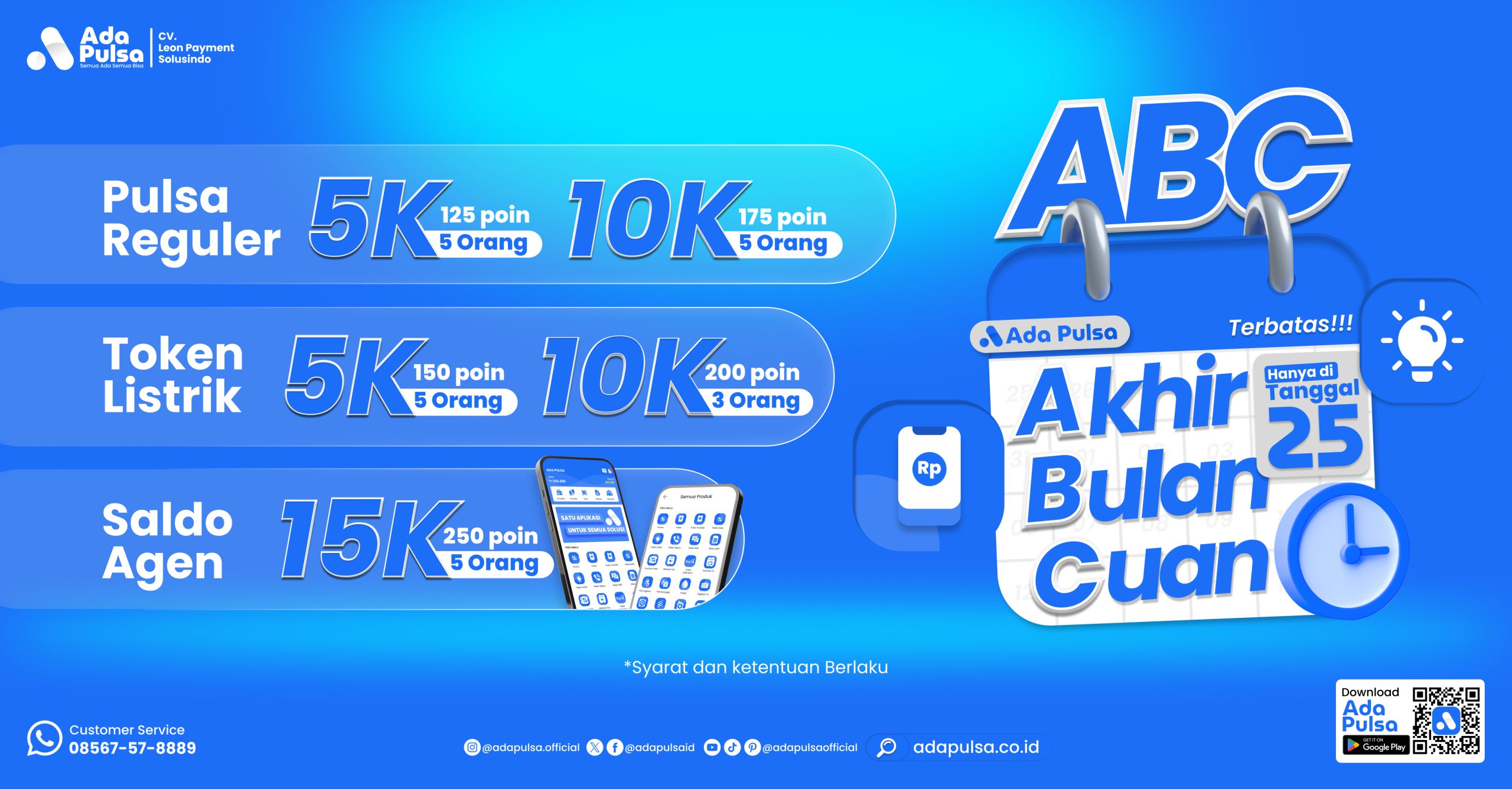 PROGRAM ABC PENUKARAN POIN - ADA PULSA