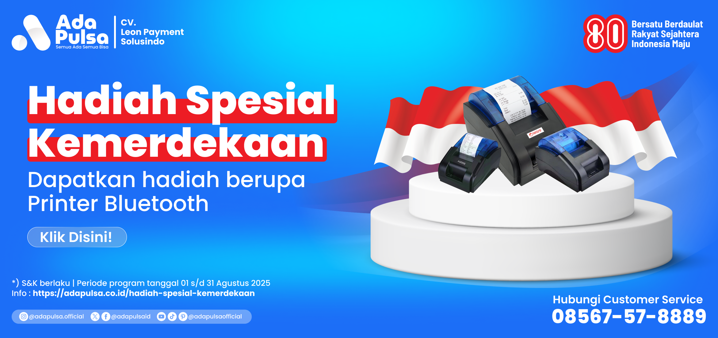 HADIAH SPESIAL KEMERDEKAAN APP - ADA PULSA