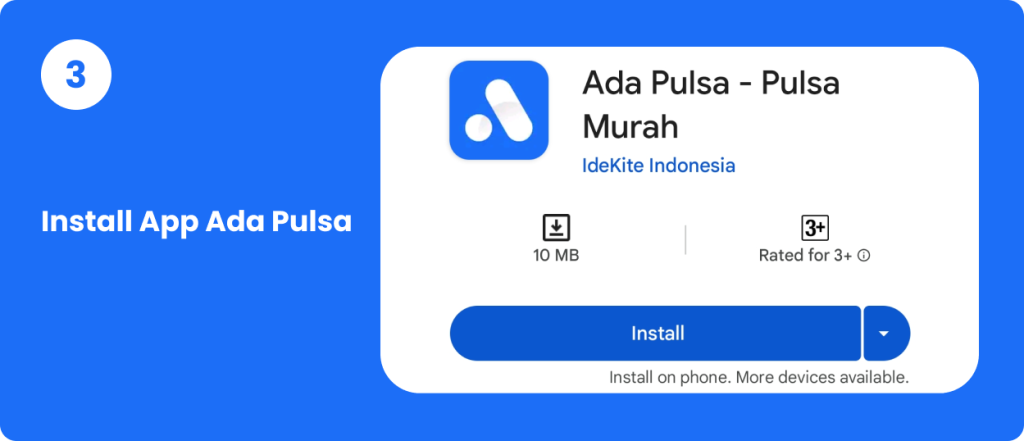 Install App Ada Pulsa