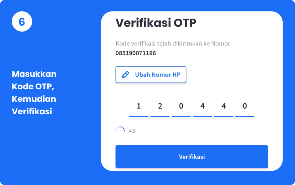 Masukkan Kode OTP - Ada Pulsa