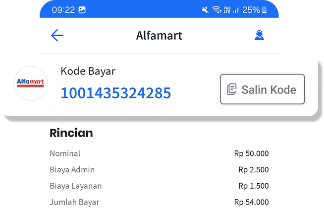 Kode Bayar Alfamart - Ada Pulsa