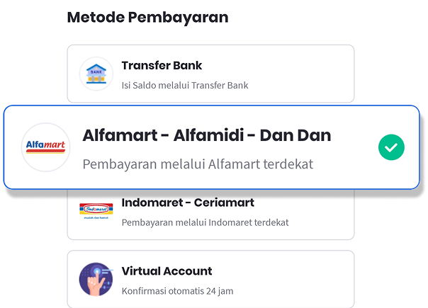 Metode Pembayaran Alfamart - Ada Pulsa