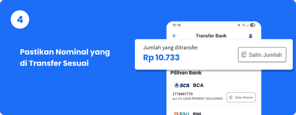 Transfer Sesuai Nominal New