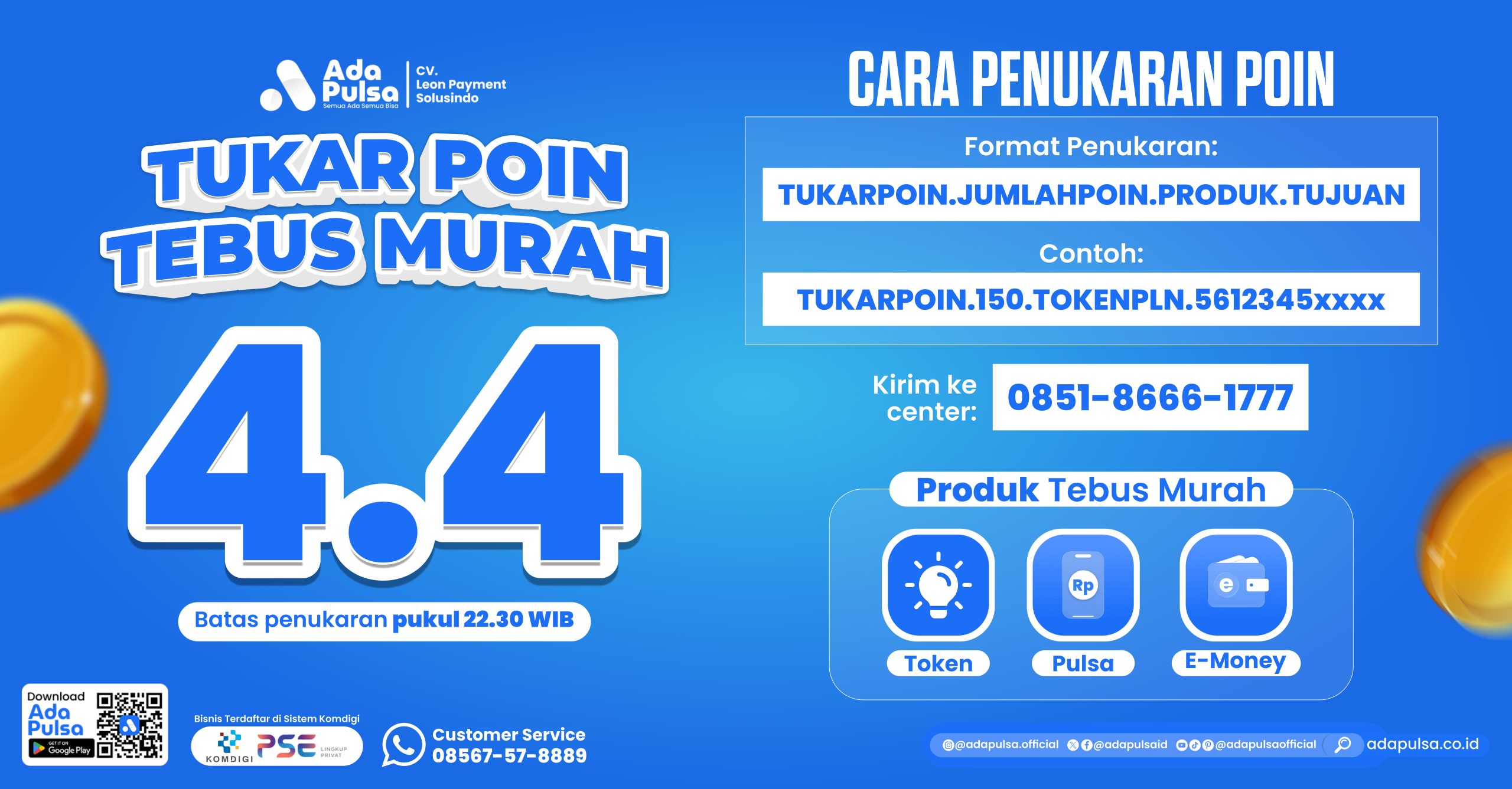 COVER TEBUS MURAH EVENT 4.4 ADA PULSA