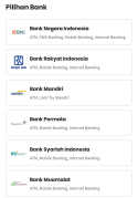 Pilih Bank Virtual Account - Ada Pulsa